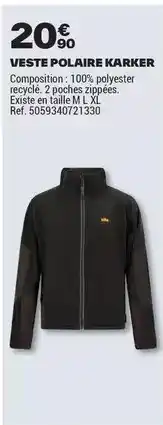 Brico Dépôt Polaire - veste karker offre