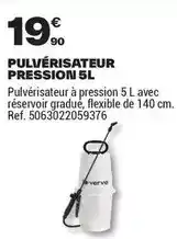 Brico Dépôt Verve - pulvérisateur pression 5l offre