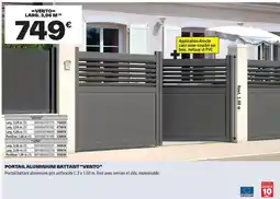 Brico Dépôt Portail aluminium battanut offre