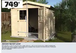 Brico Dépôt ABRI BOIS "HECTOR" 4,28 M² offre
