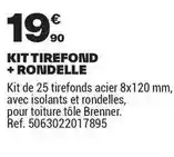 Brico Dépôt Brenner - kit tirefond + rondelle offre