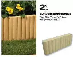 Brico Dépôt Dim - bordure rodin sable offre