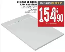 Brico Cash Dim - receveur de douche blanc mat résine offre