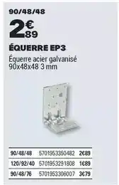 Brico Dépôt Équerre ep3 offre