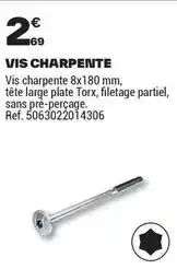 Brico Dépôt Charpente offre
