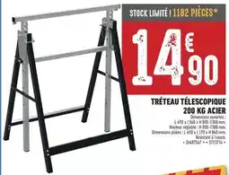 Brico Cash Trêteau télescopique 200 kg offre