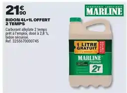 Brico Dépôt Marline - bidon 4l+1 offert 2 temps offre