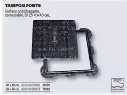 Brico Dépôt Tampon fonte offre