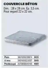 Brico Dépôt Dim - couvercle béton offre