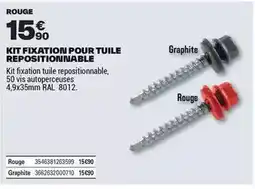 Brico Dépôt Kit fixation pour tuile repositioninable offre