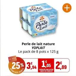 Coccimarket Perle de lait nature yoplait offre