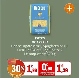 Coccimarket Pâtes de cecco offre