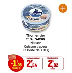 Coccimarket Thon entier petit navire offre