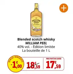 Coccimarket Blended scotch whisky william peel offre