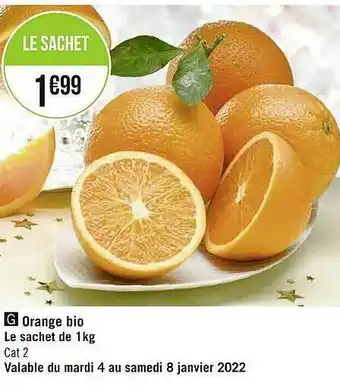 Géant Casino Orange Bio offre