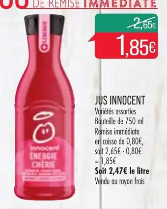 Match Jus innocent offre