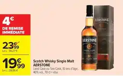 Carrefour Market Scotch whisky single malt aerstone offre