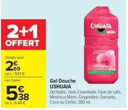 Carrefour Market Gel douche ushuaia offre