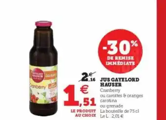 Hyper U Jus Gayelord Hauser offre