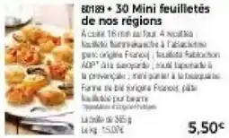Thiriet 30 Mini feuilletés offre