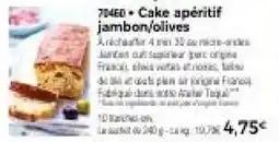 Thiriet Cake apéritif jambon,olives offre