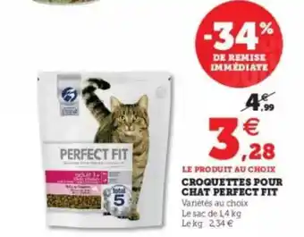 Hyper U Croquettes Pour Chat Perfect Fit offre
