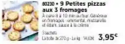 Thiriet 9 Petites pizzas aux 3 fromages offre