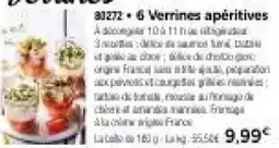 Thiriet 6 Verrines apéritives offre