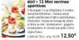Thiriet 12 Mini verrines apéritives offre