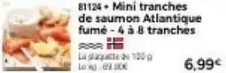 Thiriet Mini tranches de saumon atlantique fumé - 4 à 8 tranches offre