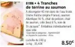Thiriet 4 Tranches de terrine aux saumon offre