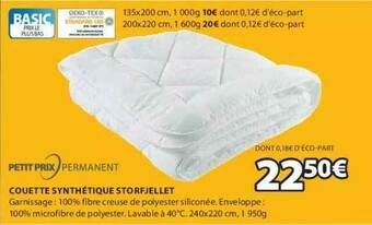 JYSK Couette Synthétique Storfjellet offre