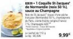 Thiriet 1 coquille st-jacques de normandie noix 50 %61. sauce au champagne offre