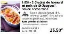 Thiriet 2 gratins de homard et noix de st-jacques, sauce homardine offre