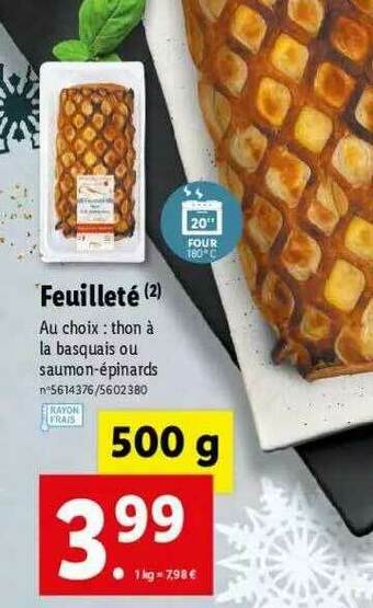 Lidl Feuilleté offre