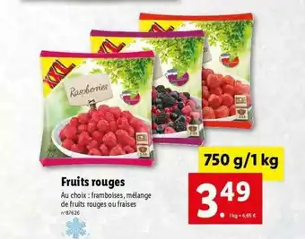 Lidl Fruits Rouges offre