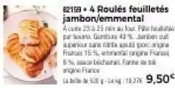 Thiriet 4 Roulés feuilletés jambon,emmental offre