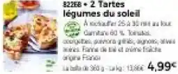 Thiriet 2 Tartes légumes du soleil offre