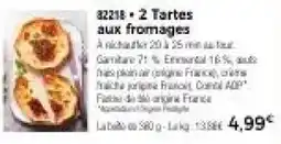 Thiriet 2 Tartes aux fromages offre