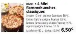 Thiriet 4 Mini flammekueches classiques offre