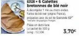 Thiriet 6 galettes bretonnes de blé noir offre