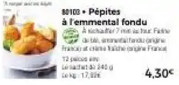 Thiriet Pépites à l'emmental fondu offre