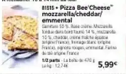 Thiriet Pizza bee cheese mozzarella,cheddar, emmental offre