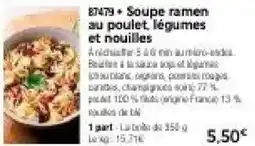Thiriet Soupe ramen au poulet légumes et nouilles offre