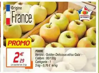 Netto Pomme Golden Delicious Et-ou Gala offre