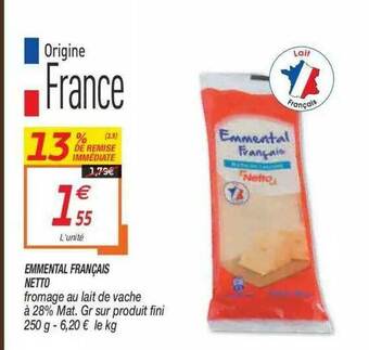 Netto Emmental Français Netto offre
