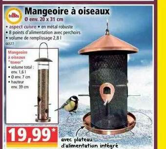 Norma Mangeoire à Oiseaux offre