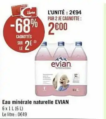 Spar Eau Minérale Naturelle Evian offre