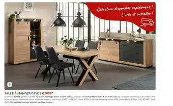 Meubles Crack Salle à Manger Davos offre