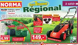 Norma WALTER Tondeuse à gazon Li-Ion 20 V Brushless offre